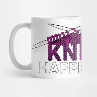 Knit Happens Funny Knitting Design Mug